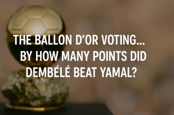 The Ballon d’Or Voting… By How Many Points Did Dembélé Beat Yamal?